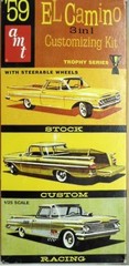 1959 Chevrolet El Camino TONNEAU COVER from AMT 1:25 Model Kit 59 Chevy