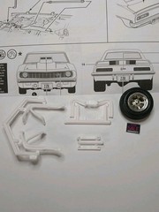 Junkyard AMT REVELL 1/24 1/25 small block Chevy headers model car kit parts A