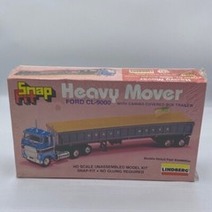 1SEALED VTG 1970s LINBERG SNAPFIT FORD CL-9000 HEAVY MOVERS SEMI TRUCK MODEL KIT