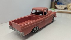 C13 PMC 1958 Chevy Cameo Pickup Truck Promo vintage model 1/25 Salmon Rare