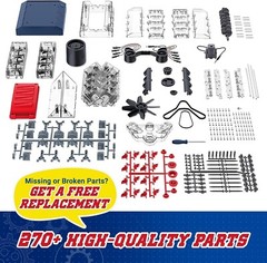 PLAYZ V8 COMBUSTION ENGINE WORKING MODEL 270 STEEM PARTS