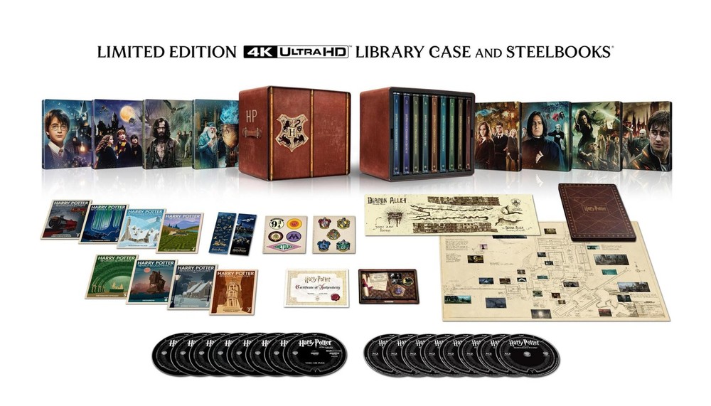 Harry Potter 8-Film Steelbook Library Case (Retailer Exclusive) 4K Ultra HD