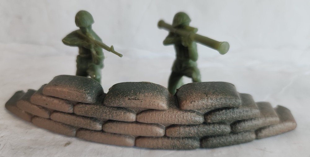 SAND BAG BUNKER TOY SOLDIER MILITARY ARMY WAR VILLAGE DIORAMA PIECE 3″
