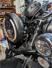 7 Inch Motorcycle Headlight Housing Bracket Headlamp Shell 7″ LED Headlight