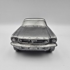 Vintage 1960’s Ford Mustangs Fastback Metal Pewter Bank