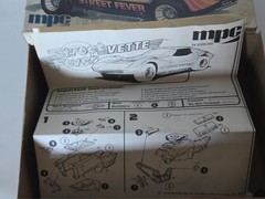 MPC Street Fever Vette 1:25 Scale Plastic Model Kit Partially Assembled