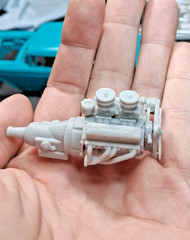 1 25 Scale Chevy 283 V8 Engine Dual Carb Drop In AMT 1957 Chevrolet Resin Kit