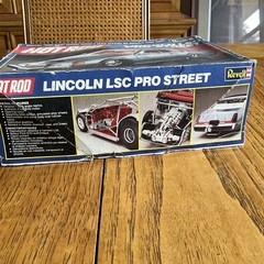 Revell Hot Rod Lincoln LSC Pro Street Kit #7456 1990 STARTED/INCOMPLETE