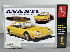 AMT 1963 Studebaker Avanti 3 in 1 Model Kit 780/12 New Sealed 1:25