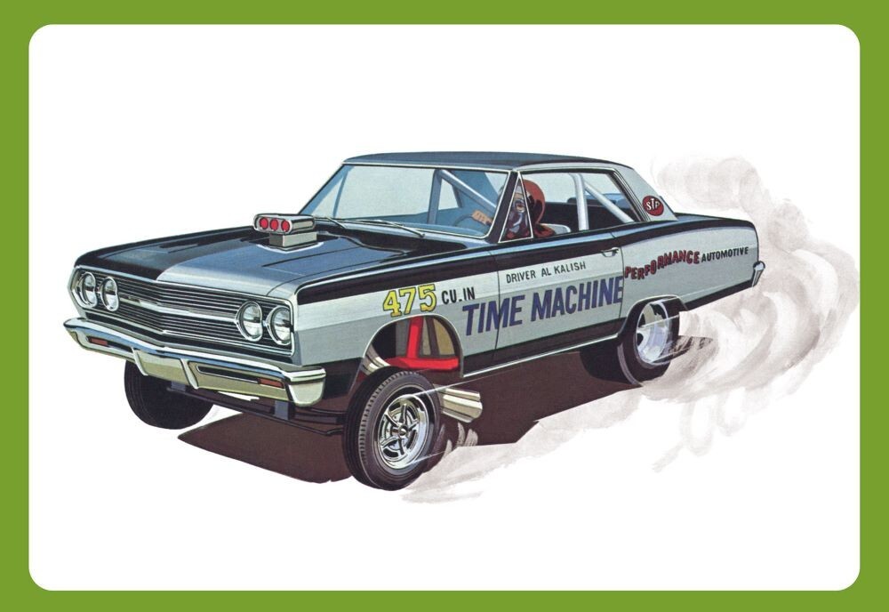 AMT 1/25 1965 Chevy Chevelle AWB Time Machine Funny Drag Car AMT1302