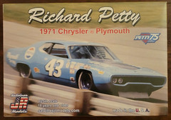 Salvinos JR 1/25 #43 Richard Petty 1971 Plymouth Road Runner Model NASCAR NEW!