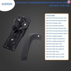 Premium Inside Door Handle, Front Rear Right Passenger Side, Plastic, Fits for