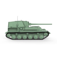 SSMODEL 1/72 25mm Military Model Kit Soviet SU-85A 85mm D-5S Tank Destroyer
