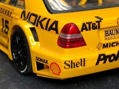 Pre-built AS-IS Unbranded Plastic Model Kit MERCEDES-BENZ AMG PROMARKT Yellow