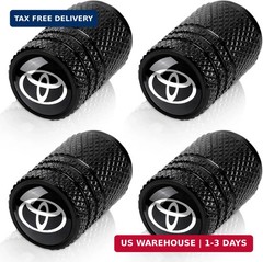 4pcs Tire Valve Stem Caps, Compatible with Toyota Avalon Prius Allion RAV4 Highl