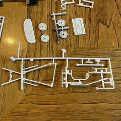 Built Model Car, 1990 Monogram Stock Car STARTED, INCOMPLETE, MODIFIED For Parts