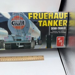 AMT Fruehauf Tanker Semi-Trailer 1/25 Model Kit T531 Union 76 Gulf SEALED 1972