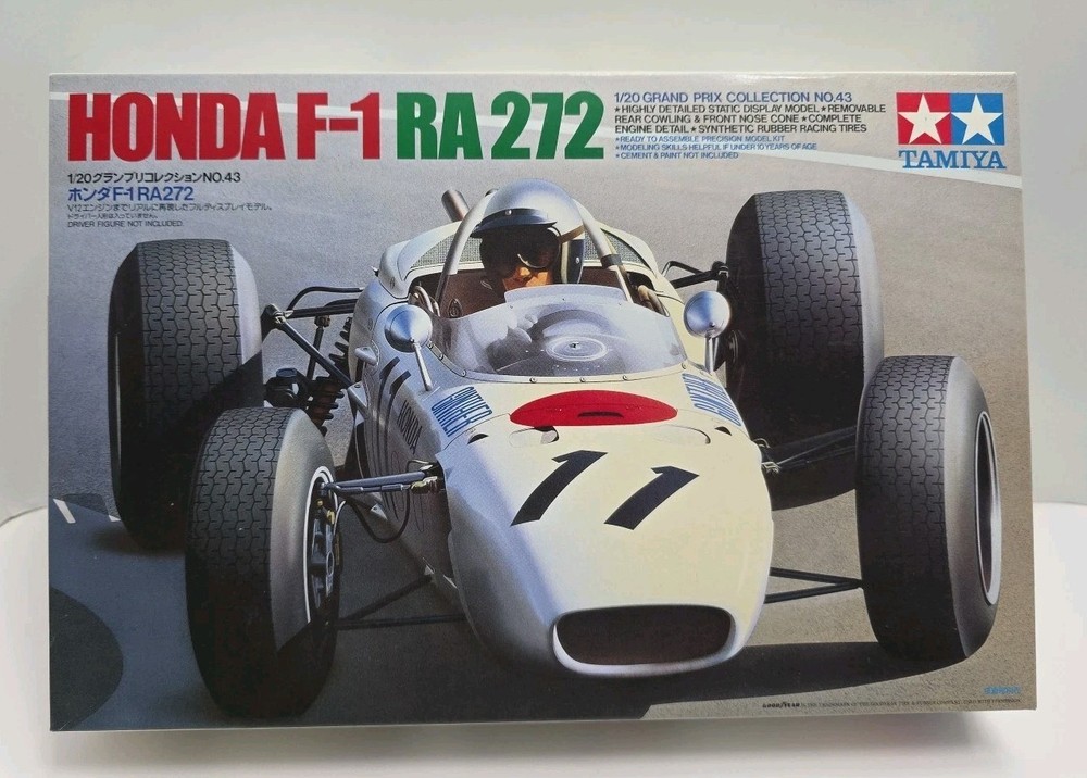 Tamiya 20043 Honda F-1 RA272 MODEL *SEALED BAGS w/extras*