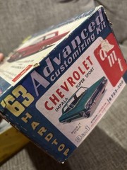 6 1960 63 AMT Hubley Chevy Mercury Lincoln Buick Mercedes Car Model Kit Box Only