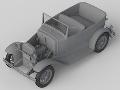 ICM 24050 – Model A Standard Phaeton Soft Top 1930s – Car Model Kit, Scale 1:24