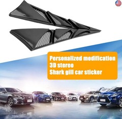 Ajxn 2 PCS Car Modified Spoiler Kits, 9.2In x 8.0In x 1.9In Waterproof ABS