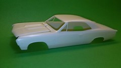 67 1967 Chevelle SS AMT 1/25 hood body glass chrome front rear bumper model car