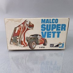 MPC Malco Super Vette 1960 Chevy Corvette Gasser Chris Lang Model Kit Show Car