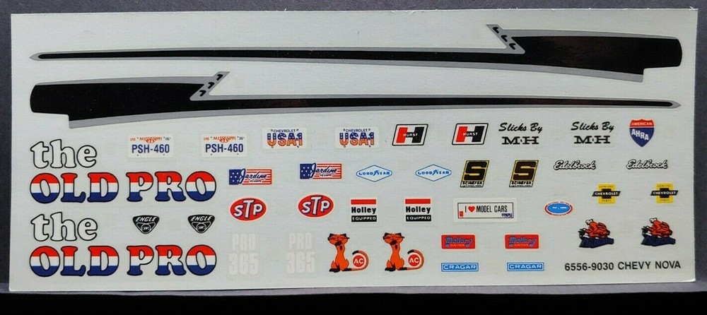 AMT/ERTL | No. 6556 | 1:25 1972 Chevrolet Nova SS Decals