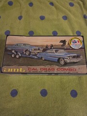 1/25 Cal Drag Combo: 1964 Ford Galaxie, Falcon Funny Car & Trailer (3 Kits)