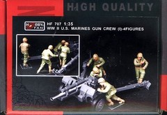 Hobby Fan 1/35 HF-707 WWII US Marines Gun Crew (I) – 4 Figures