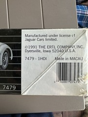 Sealed New ERTL 1948 Jaguar XK 120 Metal Kit (with Plastic Parts) 1:18 Scale