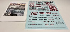 Unbranded Decals 1:24-1:25 Scale 1956 Tim Flock Hagood Bros Chrysler 300