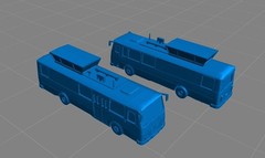 3D Printed 1/700/400/350/200 Air Force Flight Command Vehicle Unpainted Model