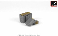 Armory AC7315 Soviet 20l canisters (6pcs.), scale AFV 1/72 Accessories Resin kit