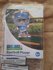 Lowe’s Build and Grow Football Player Wooden Craft Kit New In Package