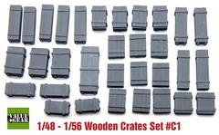 1/48 Universal Wooden Crates Set #C1 – Value Gear Resin Stowage – 32 Pcs