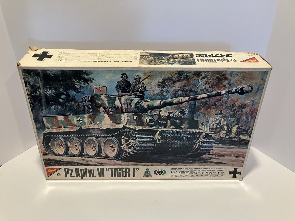 1/30 Rare NICHIMO GERMAN PZ.KPFW. VI TIGER I MOTORIZED TANK KIT RS-3004