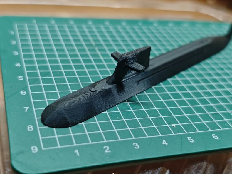 3D 1/700 Chinese Navy Type 093 nuclear submarine Unpainted /Waterline/14cm