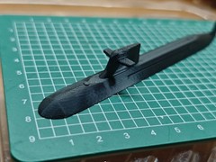 3D 1/700 Chinese Navy Type 093 nuclear submarine Unpainted /Waterline/14cm