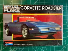 Monogram Metal Flake Corvette Roadster Model Kit # 2742 Factory Sealed Box