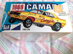 ULTRA RARE *FACTORY-SEALED ORIGINAL VINTAGE MPC 1969 CAMARO FUNNY CAR KIT *L@@K!