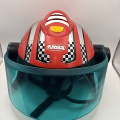2008 Playskool Helmet Heroes Racers Hasbro Red Race Car Driver #12 TESTED WORKS!