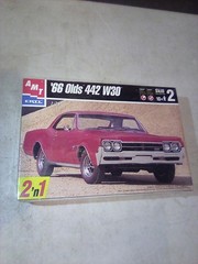 A3D AMT ERTL 66 Olds 442 W30 Car 2 in 1 Factory Sealed Model Kit 6268