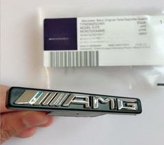 Front Vertical Strip General Grill Decal Emblem Badge for AMG