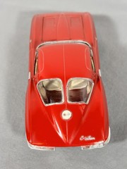 1/24 Scale Nicely Built 1963 Chevrolet CORVETTE Split Window RED Coupe Model Kit