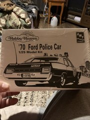 Hobby Heaven ‘70 Ford Police Car 1/25 AMT Ertl Model Kit #6499