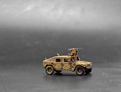 3D Printed 1/144 American Hummer armored vehicle Finished Model