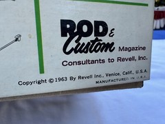 1963 Revell Model Kit 1957 Chevy Chevrolet 1/25 Bel Air Box & Parts Only No Body