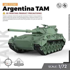 SS727871 1/72 25mm Military Model Kit Argentina TAM Medium Tank 3D PRINTING