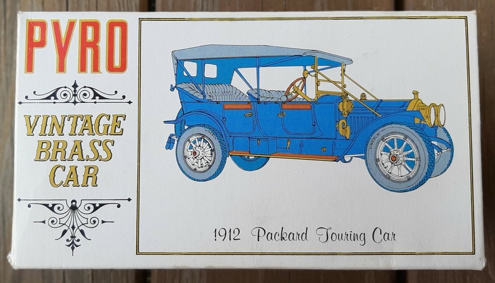 Vintage 1967 Pyro Brass Car 1912 Packard Touring Car Model Kit in box, complete